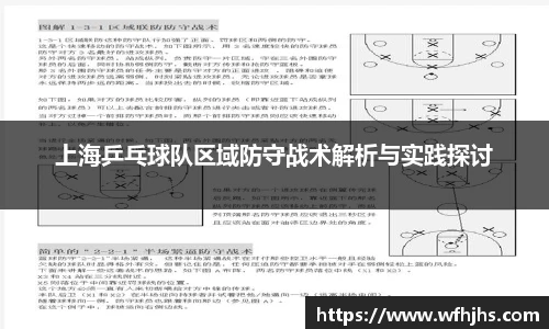 上海乒乓球队区域防守战术解析与实践探讨
